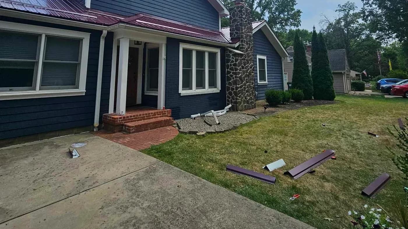 Exterior siding and metal roof project