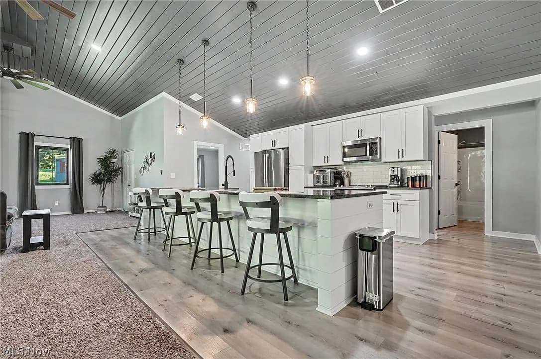Finished kitchen remodel by J Hardie Construction
