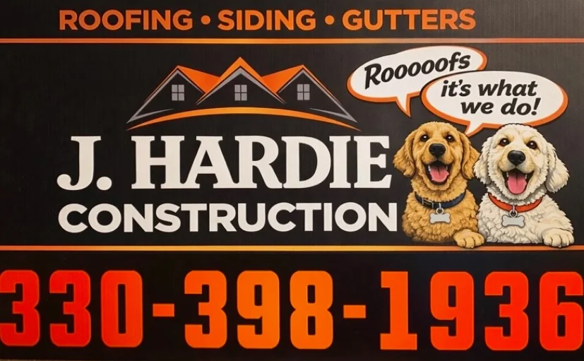 J Hardie Construction yard sign